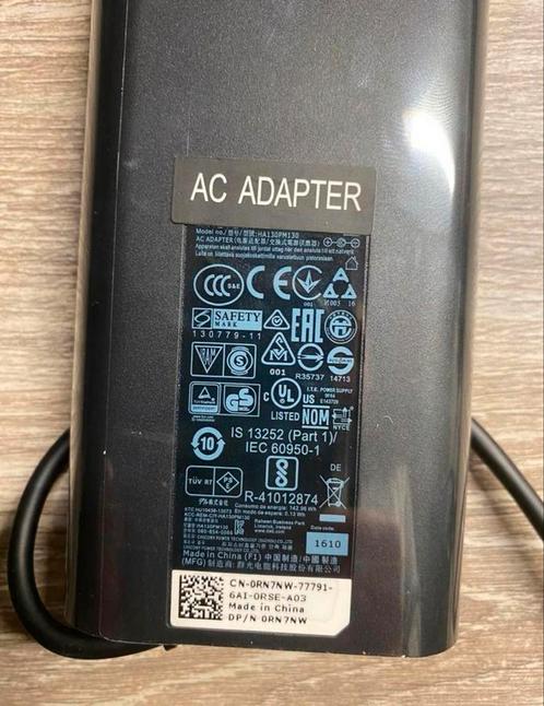 Dell adapter 130 watt groter ronde aansluitstekker