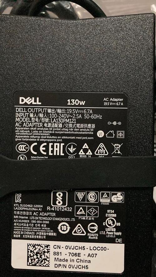 Dell adapter 130W normaal plug