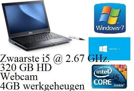 Dell E4310 i5  2.67 GHz. 320 GB HD, 4GB, Webcam,Verlichting