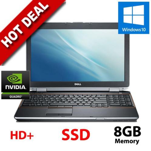 Dell E6520 Core i7  120SSD  8GB  15,6 HD Quadro  W10