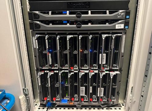 Dell M1000E 1.0 chassis  8x m620, 8x m610 Servers