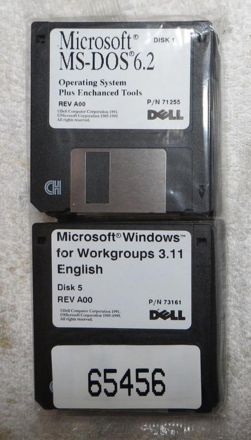 DELL Microsoft Ms-Dos 6.2 amp Windows Workgroups 3.11