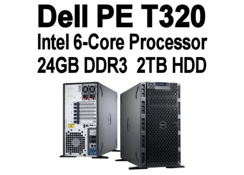 Dell PE T320 Server, Intel 6-Core, 24GB DDR3, 2TB HDD  ZFS