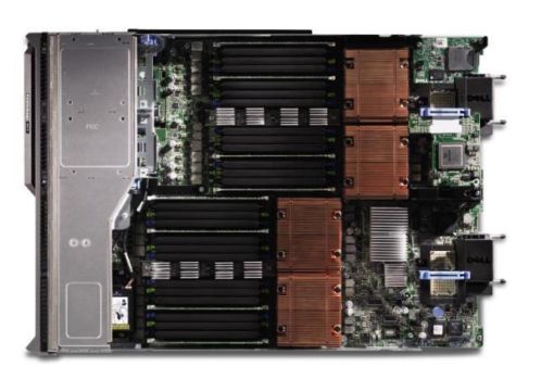 Dell PowerEdge M1000e met 1x M620  7x M910 4x 8-Core blades