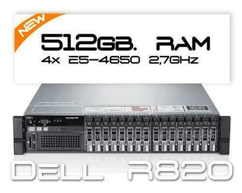 Dell R8204x E5-4650 2,7Ghz 32 Core512GB RAMH310 server