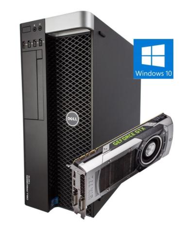 DELL T3610  Xeon E5-1620 V2  8Gb 1000Gb Nvidia GTX 770 W10