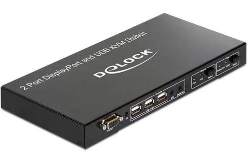 Delock Displayport KVM Switch USB en Audio 2x1 11367 (Nieuw,