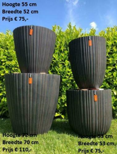 Design merk Capi potten  bloembakken ALLES is NIEUW
