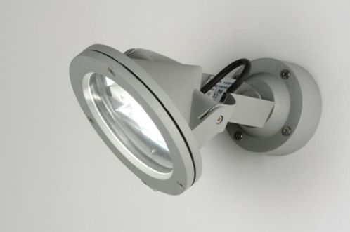 design straler buitenlamp tuin lamp grijs aluminium spot 