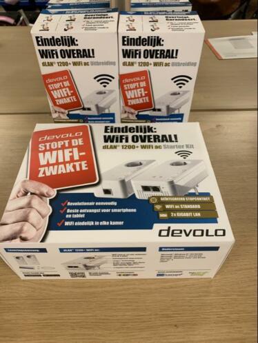 Devolo Dlan 1200 Wifi AC (met 3 extra wifi punten)