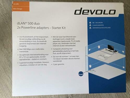 Devolo dLAN 500 duo - 2 x powerline adapters - Starter kit