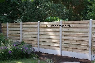 DEZE WEEK hout beton schutting 39,50 incl plaatsen 59,50