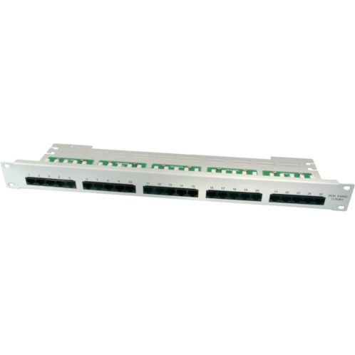 Digitus 48 cm (19034) CAT3 ISDN-Patchpanel 25 Port Grijs