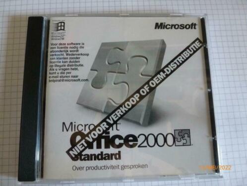 Diverse Microsoft software op cd.