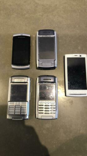 Diverse Sony Ericsson mobiele GSM telefoons