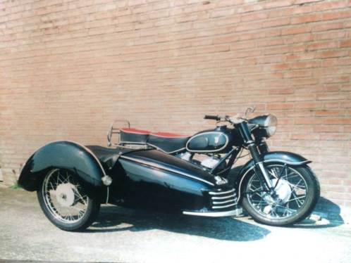 Dkw rt 350 zijspan rt350 binder sidecar 1956 2x