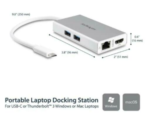 dockingstation USB-C multiport laptop 4k hdmi 60 pd startech