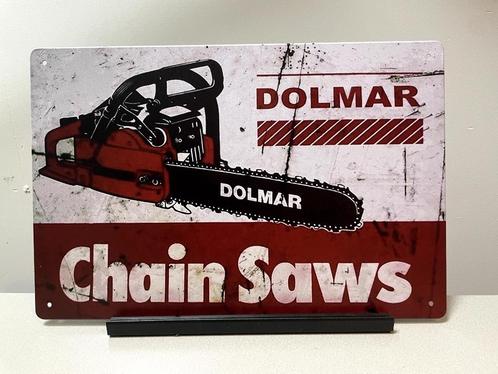Dolmar chain saws metalen reclamebord (Old Look)