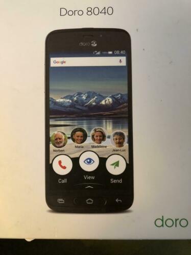 Doro 8040 inclusief Flip cover gemakkelijk, luid en helder