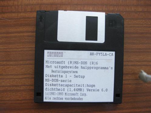 DOS 6.0 op 3 diskettes