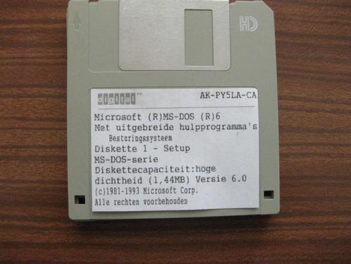 DOS 6.0 op 3 diskettes