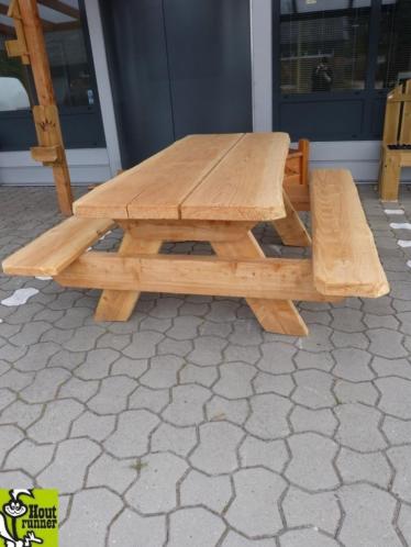 Douglas  Lariks Picknicktafel, Picknickbank, Tuintafel.