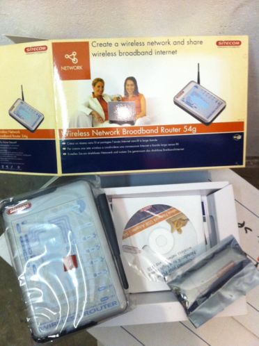 Draadloos breedband netwerk router 54g  USB adapter Sitecom
