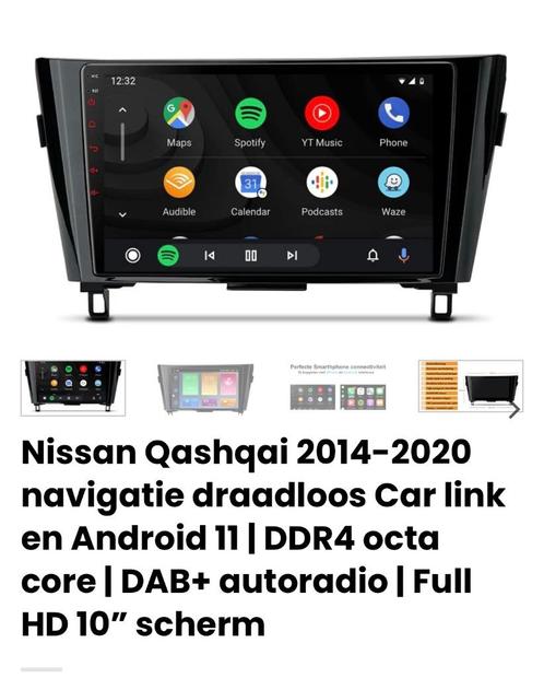 Draadloze CarPlay Android scherm Nissan Qashqai J11