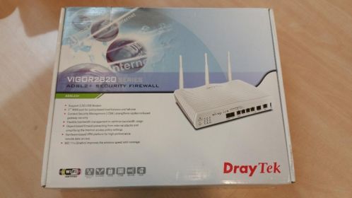 Draytek Vigor 2820-B ADSL22 modemrouter  2e WAN poort