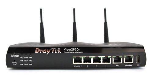 DrayTek Vigor 2920n Wifi router (4xGigabit LAN  2xWAN)