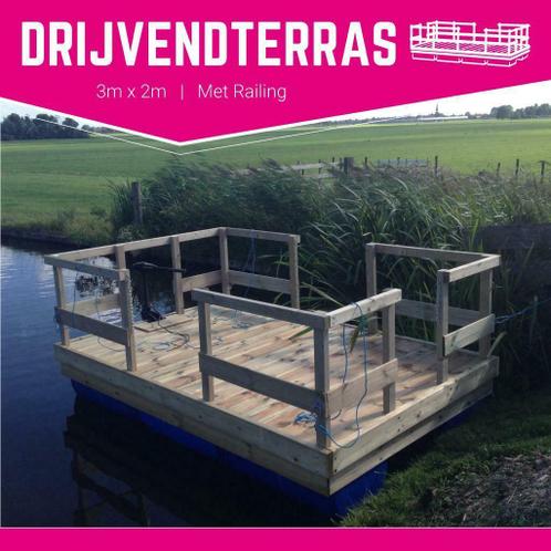 Drijvend Terras 3x2m, Steiger, Terrasboot, Ponton, Vlot