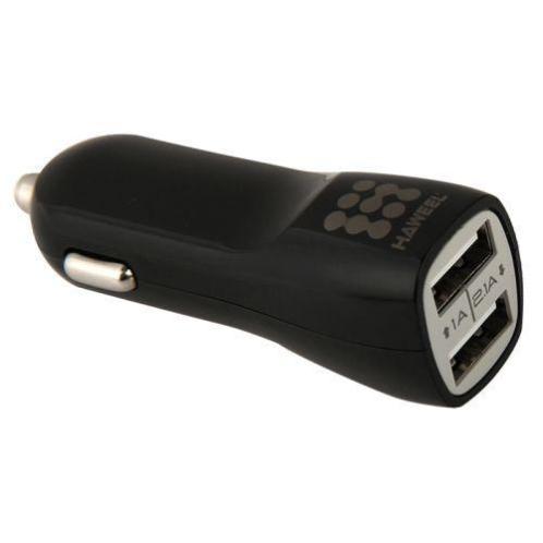 Dual USB Car Charger High Speed 2.1A Zwart