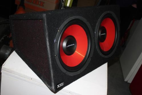 Dubbel 12 inch Sub 800 watt NIEUW