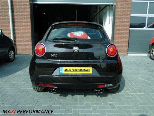 Dubbel RVS Sportuitlaat Uitlaat voor Alfa Romeo Mito Spider