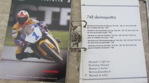 Ducati 748 werkplaatsboek met 748 folder extra