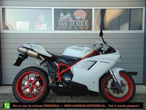 DUCATI 848 EVO (bj 2012) WHITE - ZGAN slechts 9724 KM 