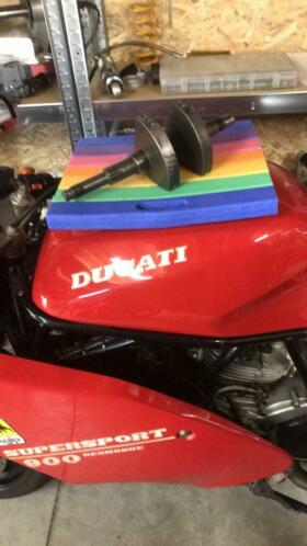 Ducati 900ss lichter gemaakte krukas