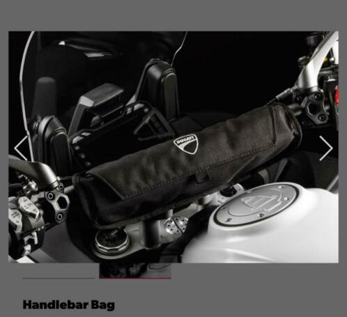 Ducati handlebar bag, orgineel, OEM DUCATI, Givi, zwart
