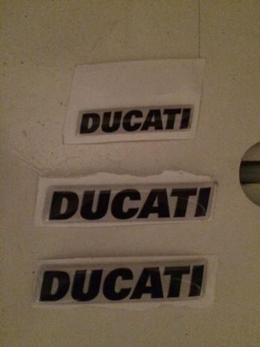 Ducati stickers 3D domed origineel