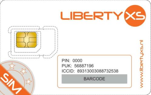 Duits telefoonnummer op je SIM-kaart van Liberty XS