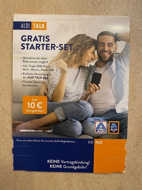 Duitse Aldi-Sim kaart met 10 euro starttegoed