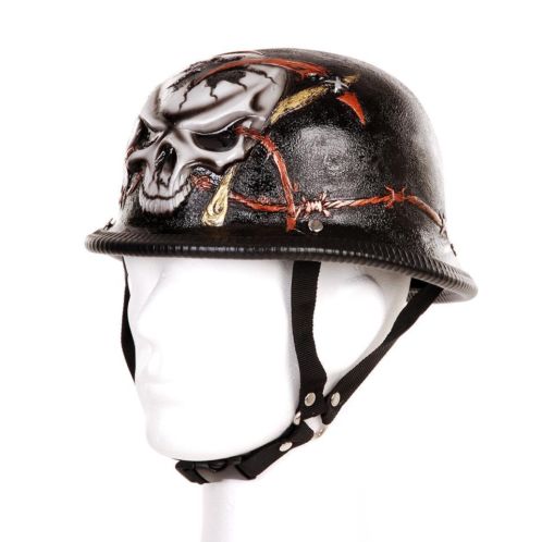 Duitse biker helm prikkeldraad -