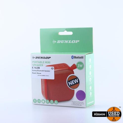 Dunlop Bluetooth Speaker Rood  Nieuw