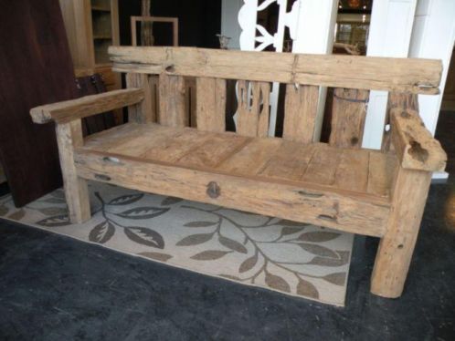 Duurzame teak houten klepbank, Zware kwaliteit