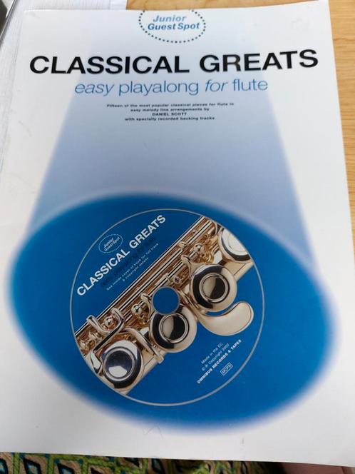 Dwarsfluit boek classic greats met cd