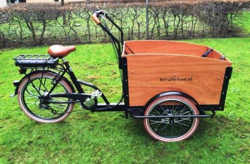 E-bakfiets, elektrische bakfiets driewieler, deluxe - NIEUW