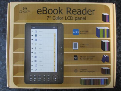 E-Reader, inclusief honerden boeken.