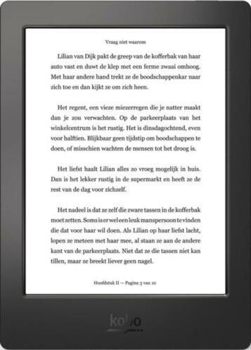 e reader Kobo Aura H2O Edition 1 (2014) - Zwart - e-reader