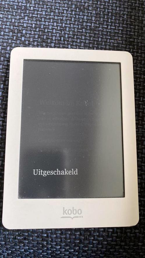 E-reader Kobo Glo (interne verlichting) wit met blauw