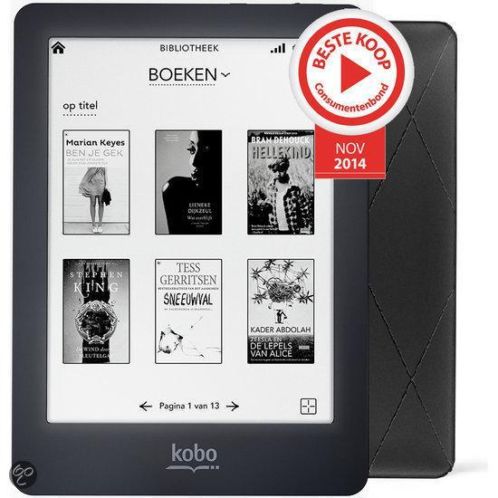 E-Reader Kobo Glo met Sleepcover Beschermhoes (nieuw)